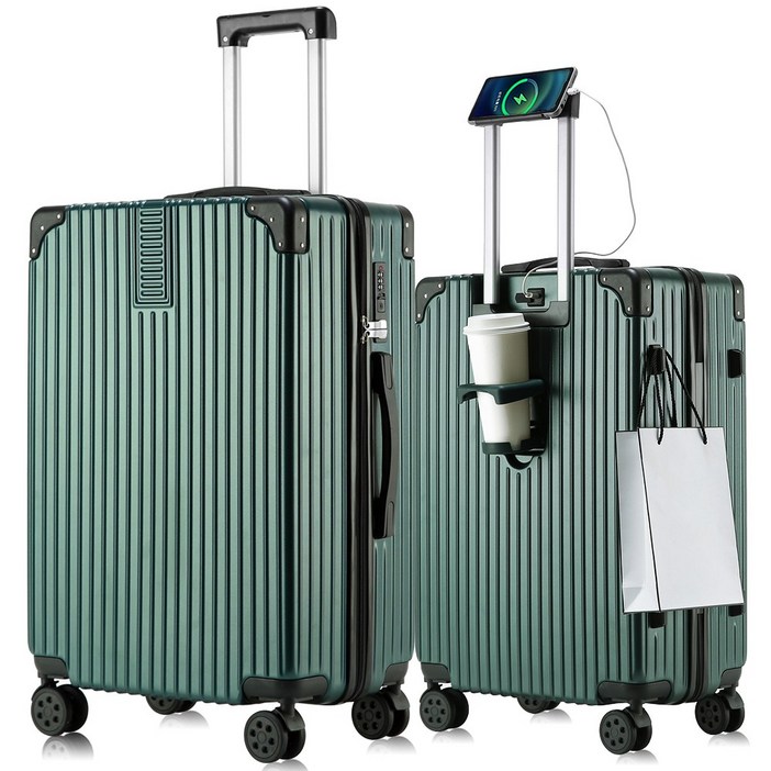 [3년AS] 초경량 기내용 캐리어 20인치 24인치 28인치 360도 조용한 바퀴 USB충전 다기능 대용량 여행용가방