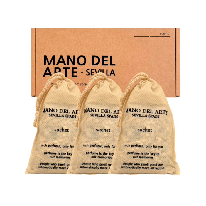 고급 사쉐 걸이형 옷장 샤쉐 향주머니 향낭 선물세트, 75g, 1세트, 라임바질 앤 만다린