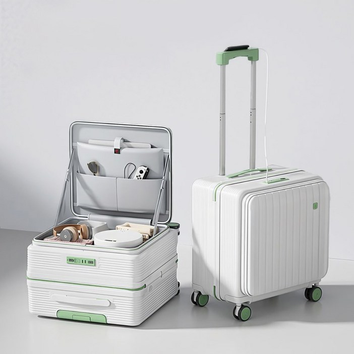 Chephie 무기한 AS 보증 전면오픈 소형 기내용 여행용 캐리어