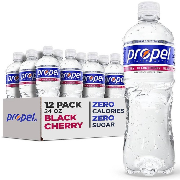 Propel 프로펠 전해질 비타민 워터 블랙 체리맛 360ml 12팩