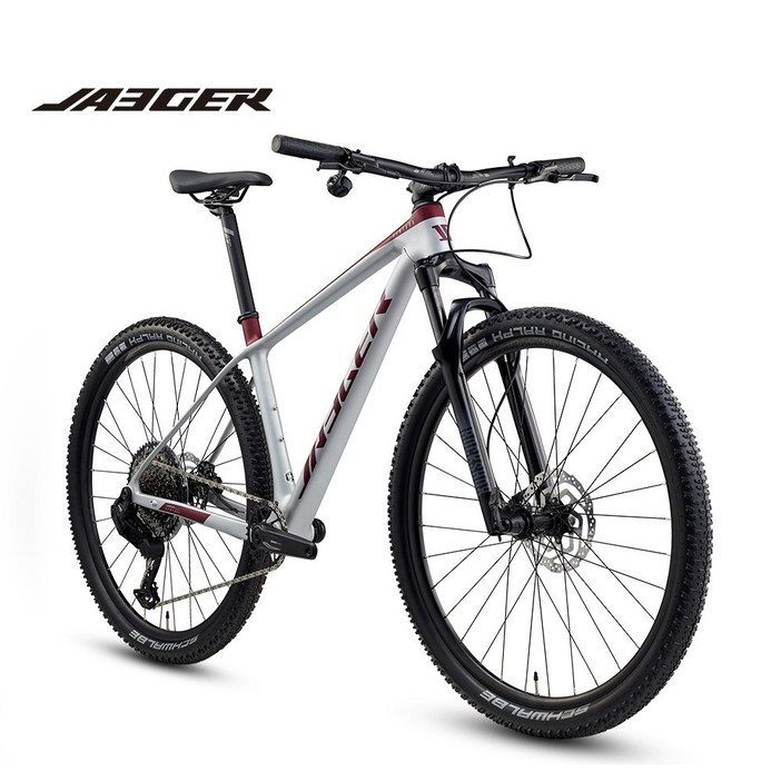 2025 벤츄라 T5 29인치 무선 12단 카본 MTB 자전거, 실버  라바 레드, 1개