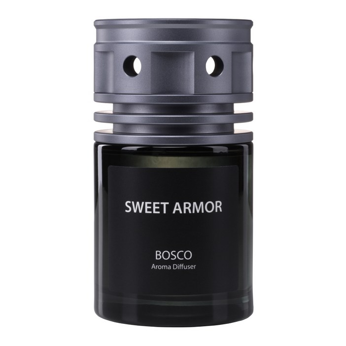스윗아머 프리미엄 차량용방향제 SAC10 150ml 컵홀더거치형 자동차디퓨저, 메탈그레이  보스코, 1개