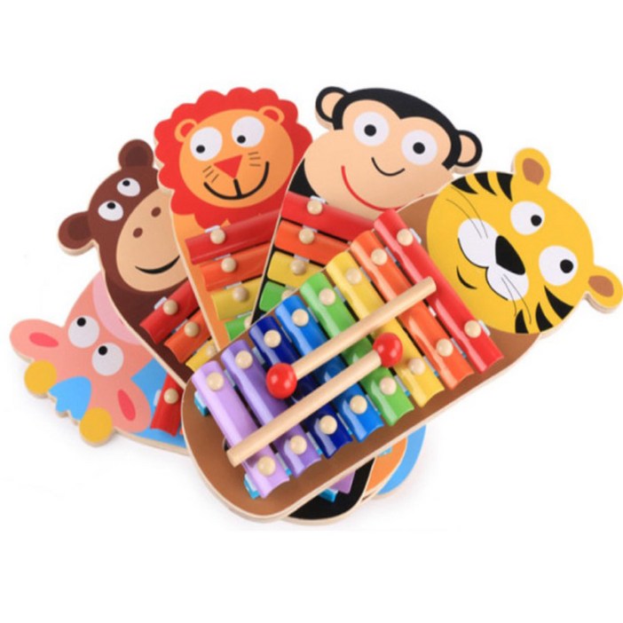 두리 실로폰 동물실로폰 5종 원목실로폰 악기놀이 음악놀이 음악교구, 1개