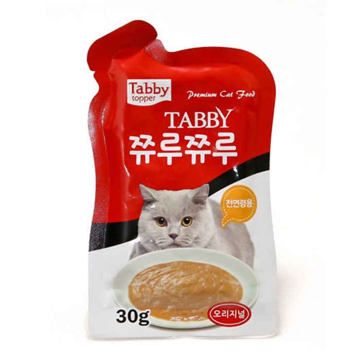 태비탑퍼 쮸루쮸루 고양이 파우치 생선 30 g