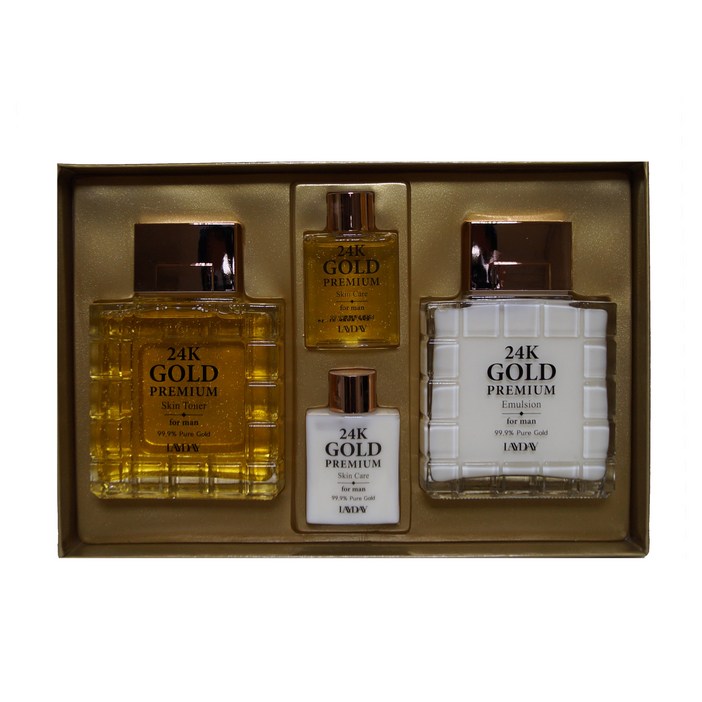 남자화장품 24k 골드 프리미엄 에멀전 포맨 미백. 주름개선 이중기능성 남성 화장품 쇼핑백 포함, 1세트