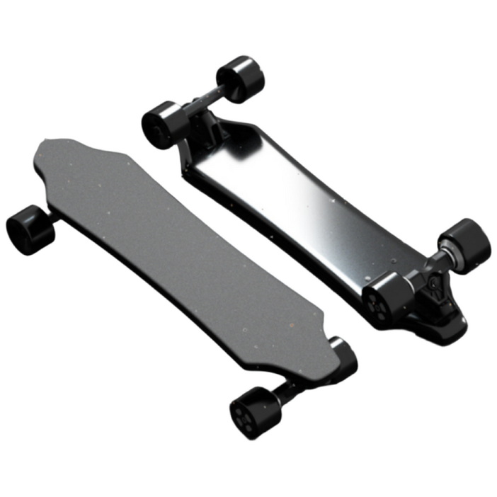 모션커브 안전한 전동 스케이트보드 입문용 롱보드 리모컨 전기 출퇴근 보드 원격 전동휠, 1개