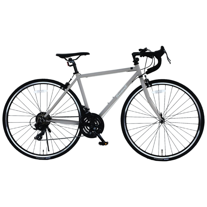 SUWIT X-7021 일본자전거 국내배송 로드 700C 경량 입문용 21단 시마노변속 알루미늄 로드 브레이크, 출퇴근용 스포츠 싸이클, 베이지/GRAY, 1개