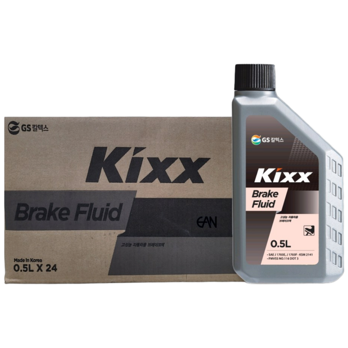 킥스 KIXX BRAKE OIL DOT3 0.5L 브레이크오일, 3개, 킥스 브레이크오일 DOT3 0.5L