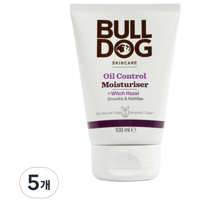 [불독] 오일 컨트롤 모이스처라이저 (지성 모공피부용 피지조절 남성 올인원 로션), 5개, 100g