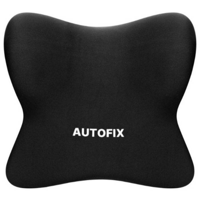 오토픽스 차량용목쿠션 목베개 메모리폼 헤드레스트, 2개, 모던 블랙