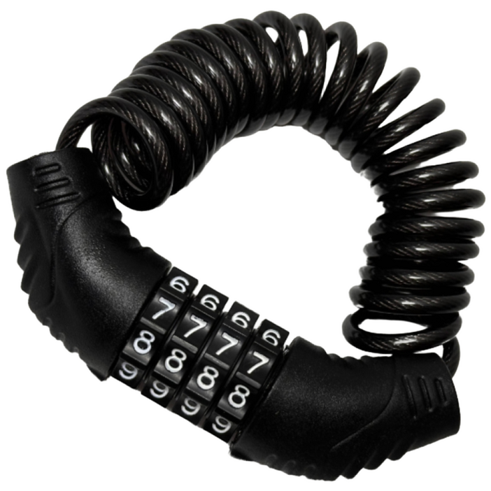 카미엘 쭉 늘어나는 1.5m 초강력 번호키 미니 자전거 자물쇠 리뉴얼버전, 2개