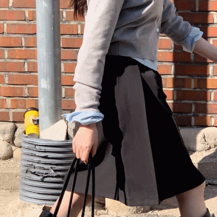 치피 플리츠스커트 미디스커트 스커트 (2colors)