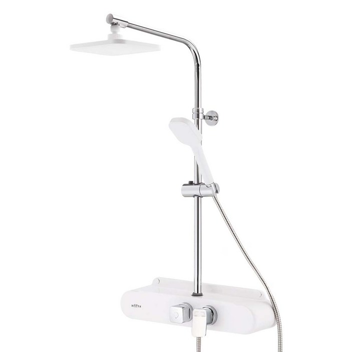 Haatz 뉴오발 선반형 해바라기 샤워기 화이트 RSFC-N231PW, 1개