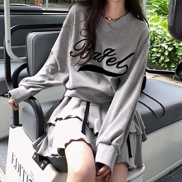 메이첼 티셔츠  스커트 세트 04791