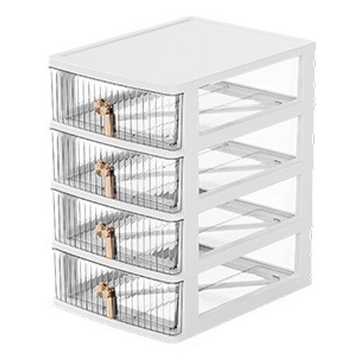 코히모 투명 서랍식 데스크 미니 소품 수납 정리함 4W229