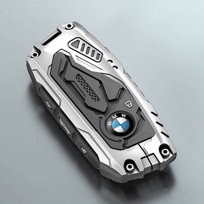 크로니클 쉴드라인 프리미엄 BMW 3 / 5 / 7 / 8 시리즈 메탈 키케이스, 이터널 실버 C타입, 단일상품