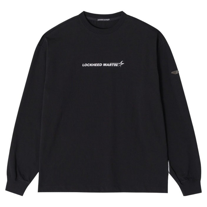록히드마틴 남녀공용 LM 로고 긴팔 티셔츠 L15UTS001
