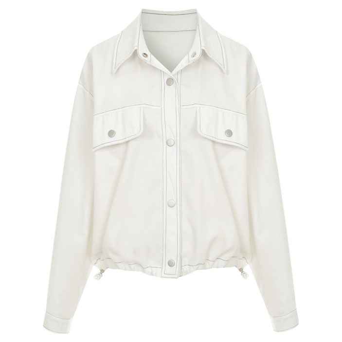 페이지플린 여성용 스트링스티치 카라 셔츠 P6ASH015C