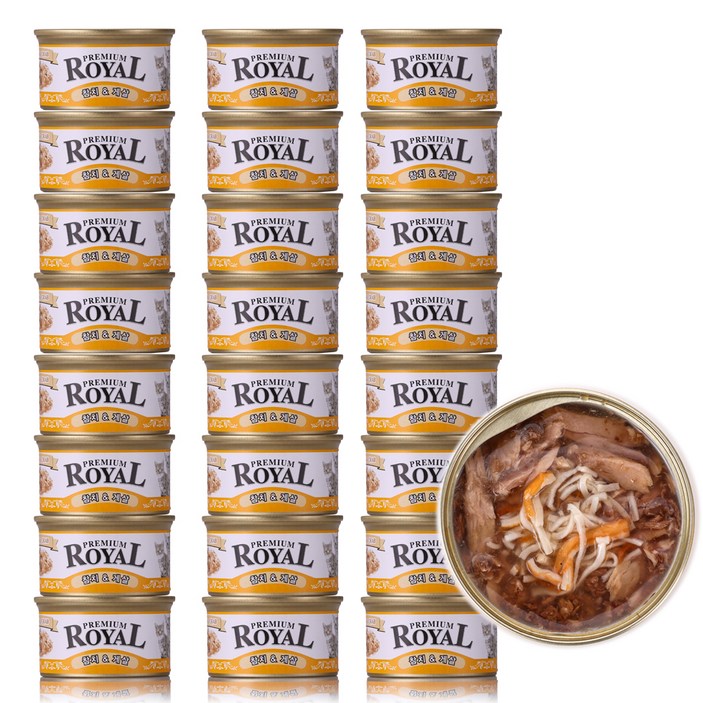 펫스토리 프리미엄 로얄 고양이캔, 참치게살, 85g, 24개 펫스토리 프리미엄 로얄 고양이캔, 참치게살, 85g, 24개