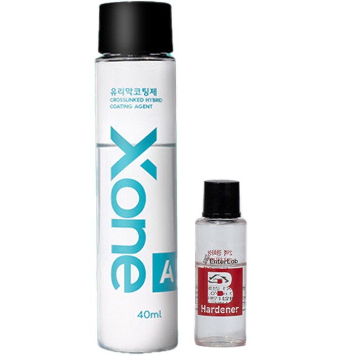 마저 차량용 Xone 불소화 그래핀 유리막코팅제 40ml  경화제 10ml 세트, 1세트