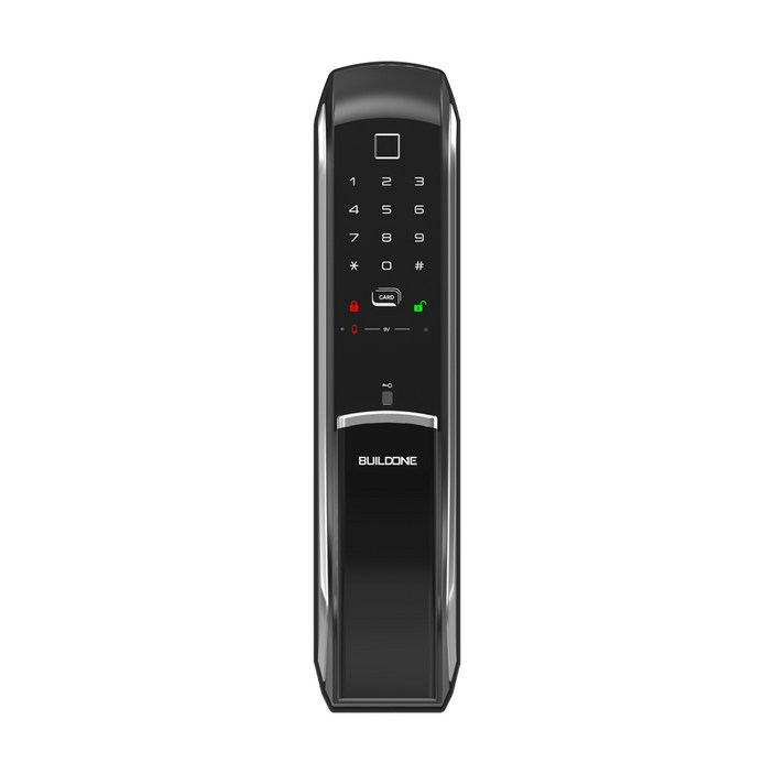빌드원 푸시풀 지문인식 디지털 도어락 현관 번호키 카드키 비상키, BO-DP9300FSK, 고객직접설치