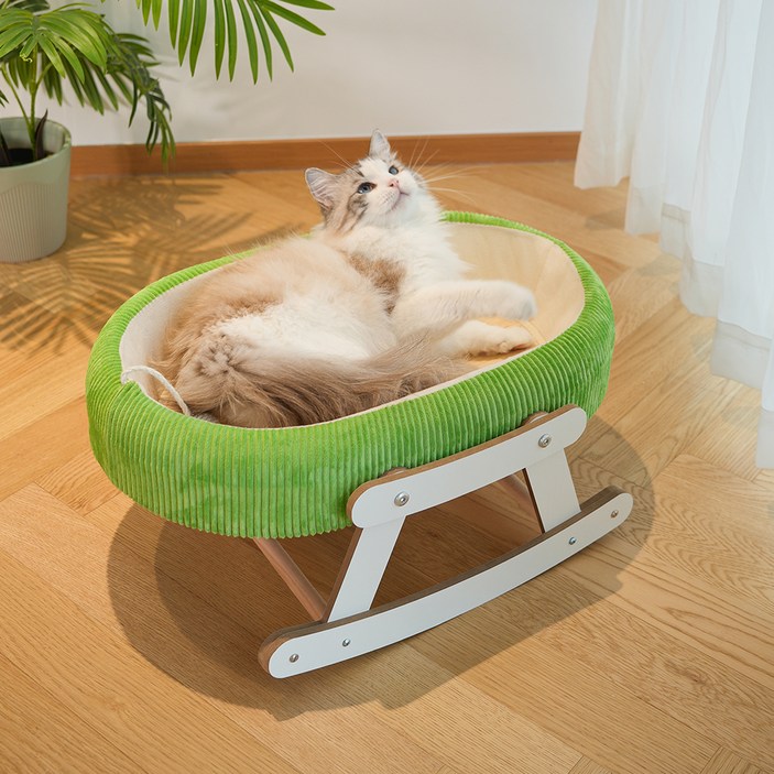 칠시 고양이 우드락 흔들 소파