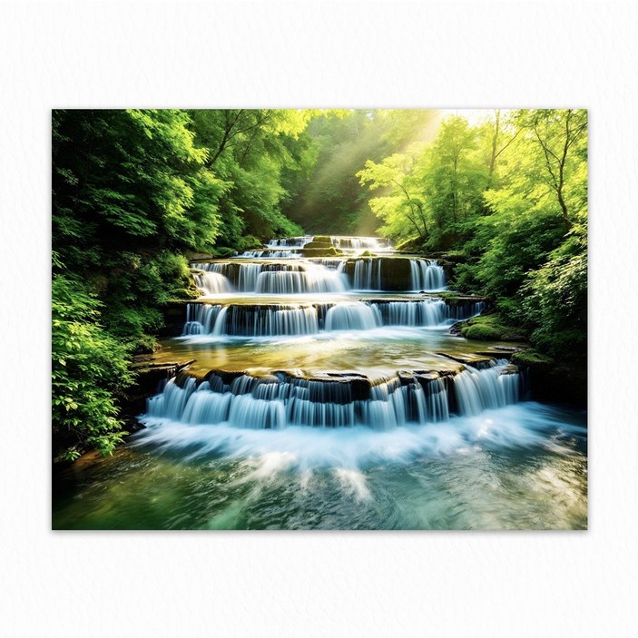 풍수 인테리어 폭포 돈들어오는 현관 액자 자석 풍경 그림