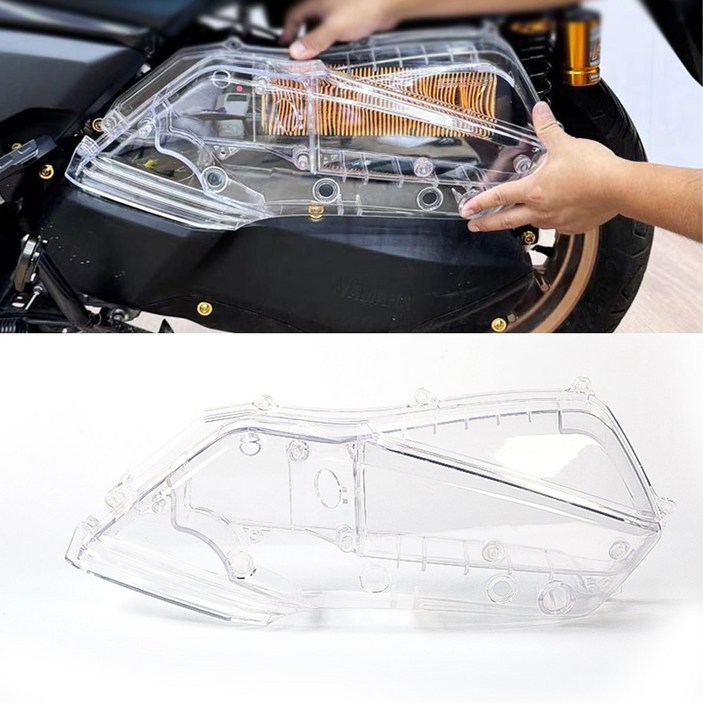 XMAX 에어필터 커버 투명 케이스 XMAX300 에어클리너커버 전연식 호환 17 25 페리, 1개