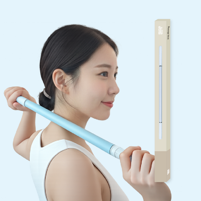 올바름 마사지스틱 종아리 승모근 마사지롤러, L, 1개