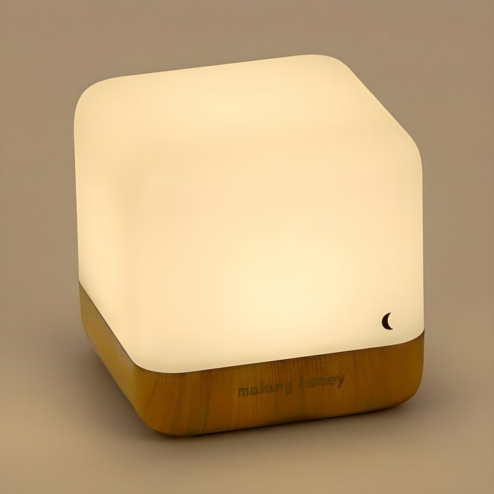 말랑하니 뒤집으면 꺼지는 국민 수유등, 우드  주광색