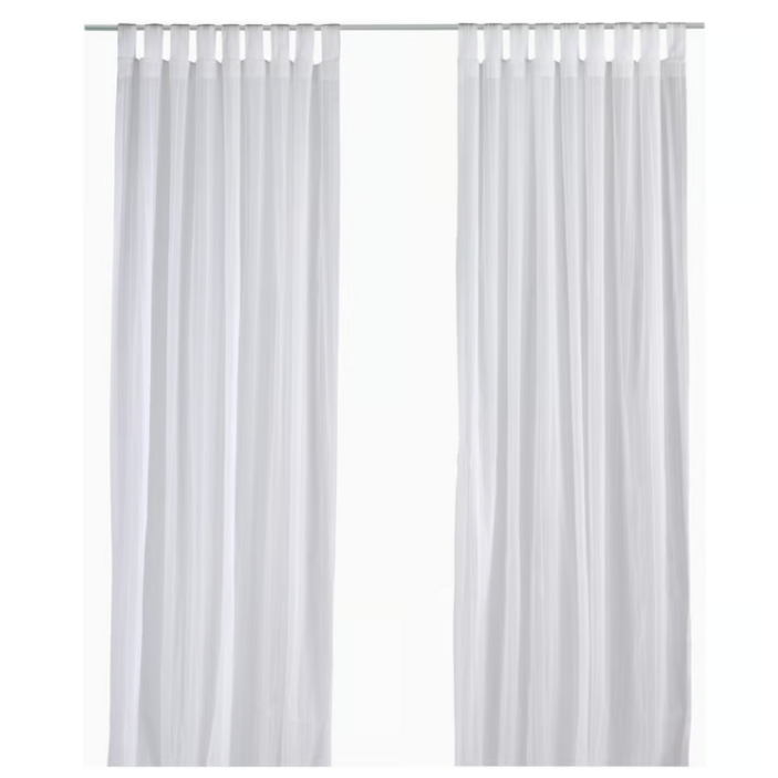 이케아 마틸다 속커튼 순면 140x250cm (2장)