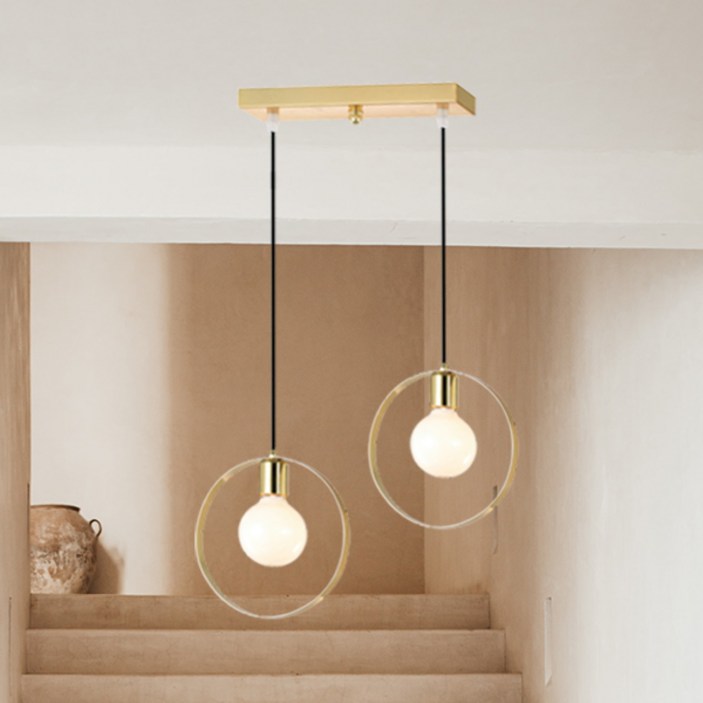 선라이트 조명 쉬머 2등 펜던트 조명 인테리어 포인트 조명 식탁등