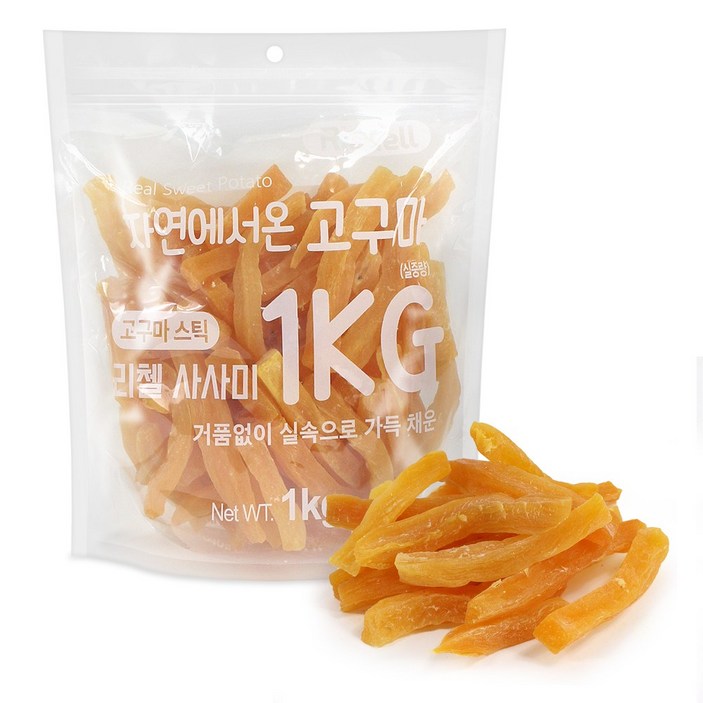 리첼 강아지 자연에서 온 고구마 건조간식