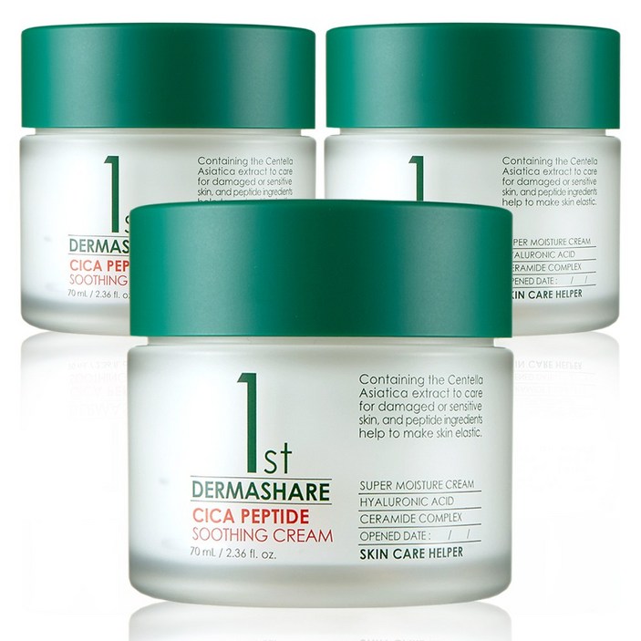 더마쉐어 시카 펩타이드 수딩 크림 70ml, 70ml, 3개