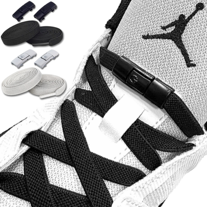 베델루스 초간편 매듭없는 운동화끈 고정클립 고무줄 신발끈 2켤레세트