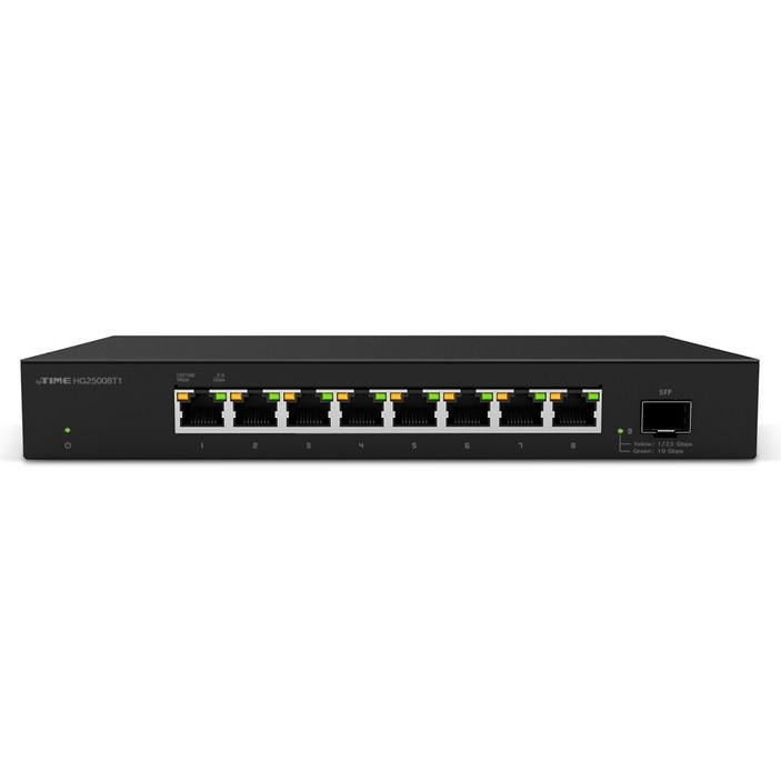 ipTIME HG25008T1 8포트 스위칭허브 2500Mbps 1SFP+ HG25008 후속, 1, HG25008T1