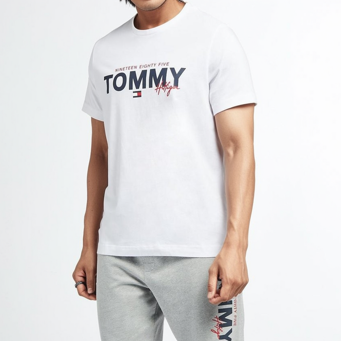 타미힐피거 남녀 공용 반팔 티셔츠 T4509