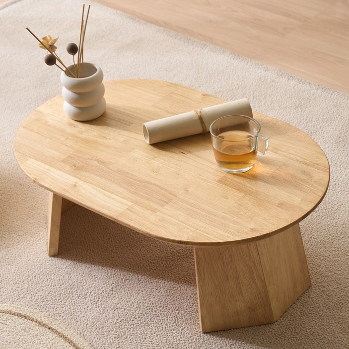 우디젠 바라봄 미니 티테이블, 네츄럴