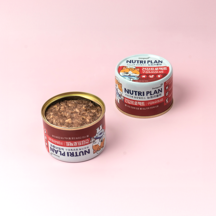 뉴트리플랜 건강프로젝트 구강유리너리 160g x24캔