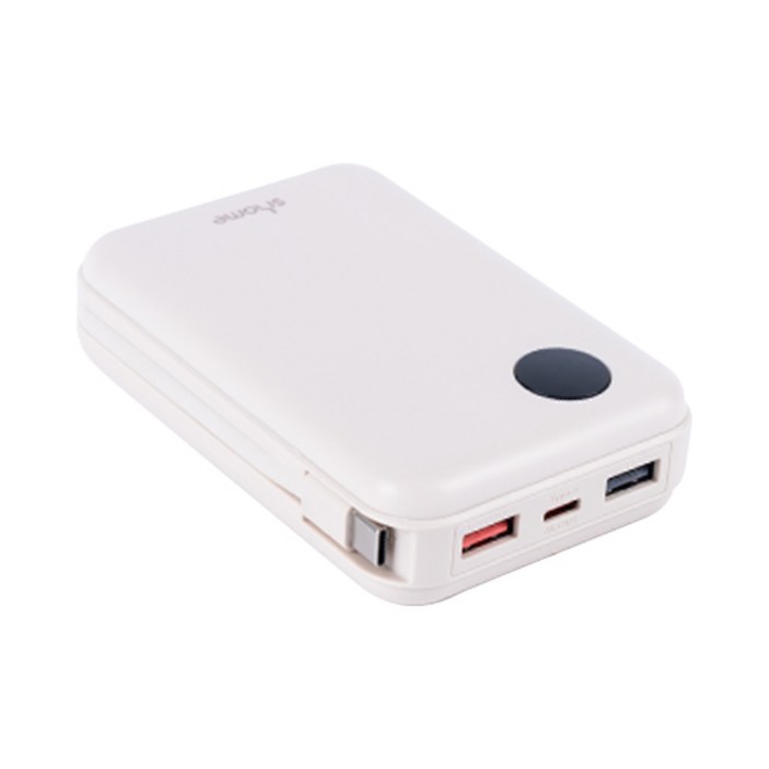 시홈 22.5W 고속충전 대용량 휴대용 보조배터리 20000mAh, 크림베이지, SH-FB2Y