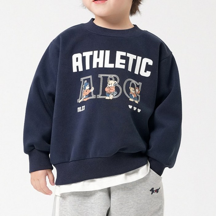 남아 데일리 라운드넥 긴팔 맨투맨 티셔츠