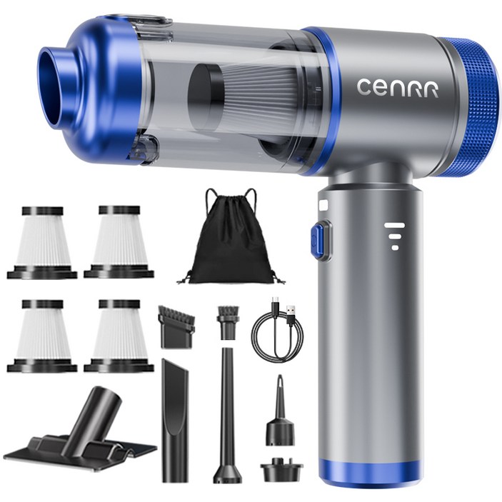 CENRR 핸디형 미니 초소형 휴대용 청소기 고흡입력 강력 무선 차량용 가정용 컴퓨터 청소 장항속 드라이어 다기능 청소기