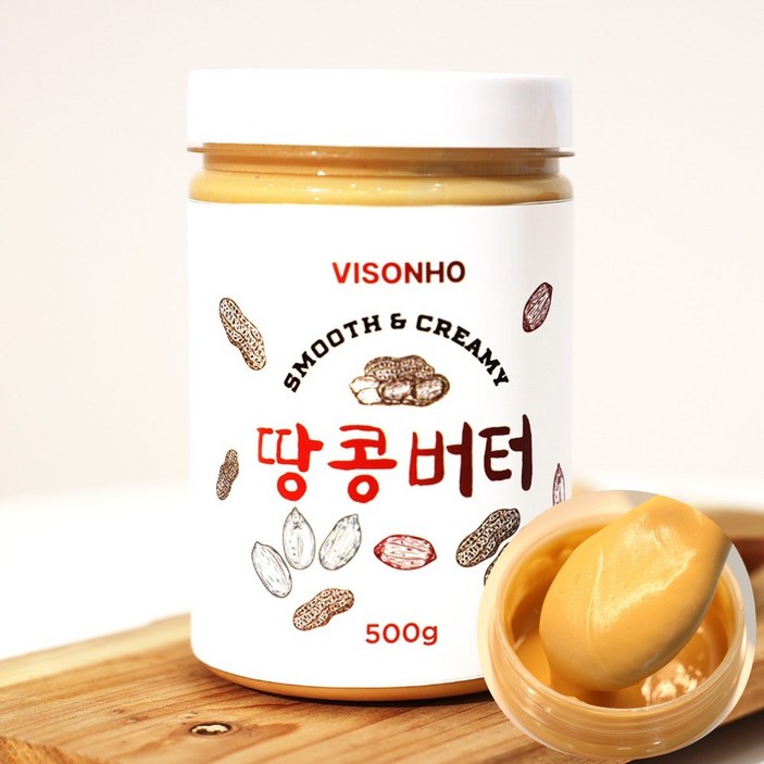 VISONHO 100 무첨가 땅콩버터 피넛버터 VISONHO 100 무첨가 땅콩버터 피넛버터