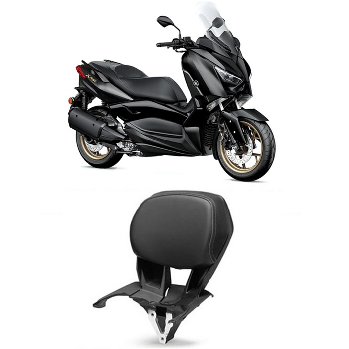XMAX 등받이 텐덤 리어 쿠션 XMAX300 17-22 년식 페리이전 엑스맥스 전용 2세대 개선형, 1개