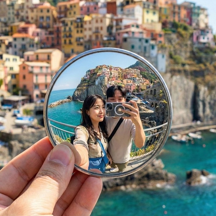NR 여행용 셀카 볼록거울