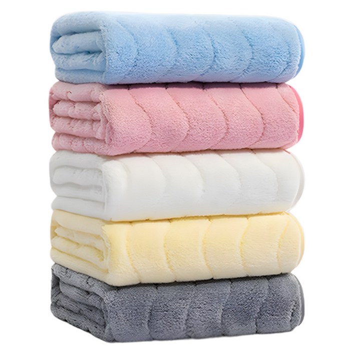 극세사 수건 먼지 없는 수건 5P 프리미엄 극세사 타올