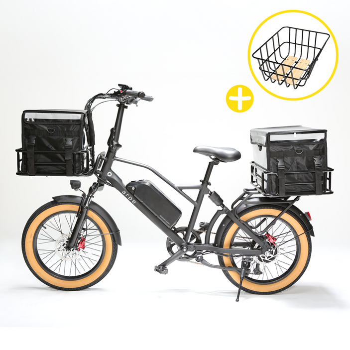 바구니증정 선착순 아르페 전기 자전거 고출력 48v 500w 파스전용 가성비 배달 출퇴근용 20인치휠 완조립퀵