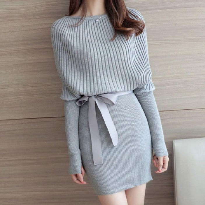 여성 니트 숄 스타일 체형 커버 러블리 원피스 트위드 랩원피스 여름 정장 겨울 미니