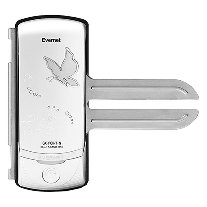 에버넷 디지털 도어락 강화유리문용 포인트글라스N 번호전용 GX-POINT-N, 고객직접설치, 포인트글라스N (번호전용)