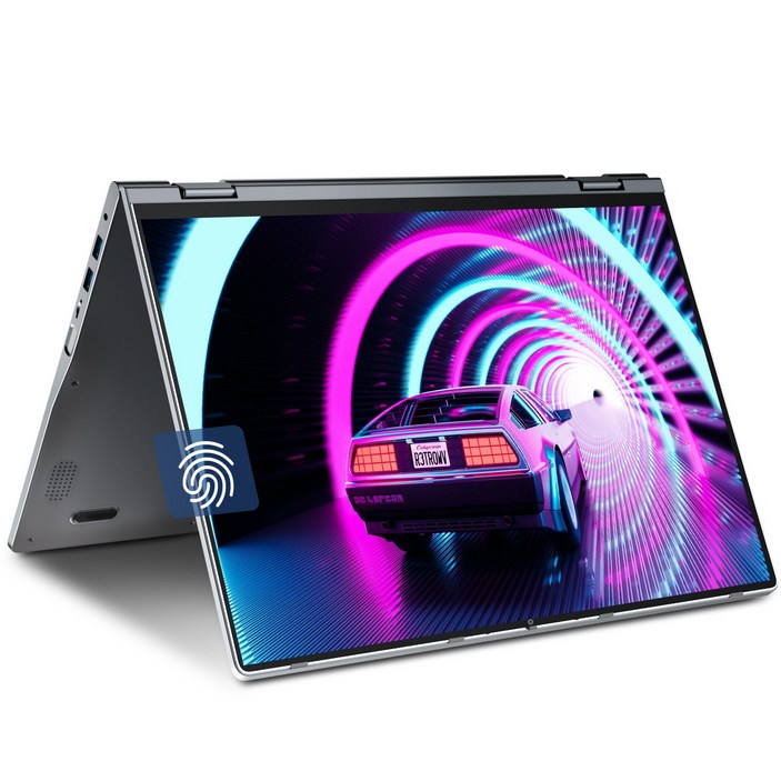 JUMPER 2-in-1 16인치 컨버터블 노트북 N5095 4GB RAM 128GB SSD 터치스크린 지문인식 WiFi6, JUMPER J1 SEUN186, WIN11 Home, 4GB, 128GB, 회색